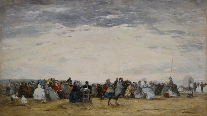 Vacationers on the Beach at Trouville