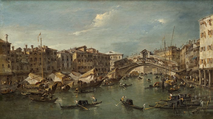 Grand Canal with the Rialto Bridge