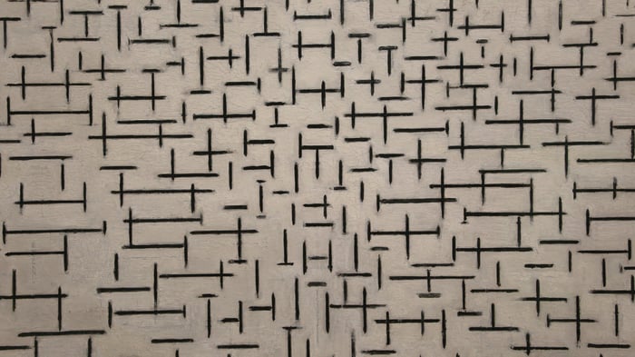 Composition with White and Black