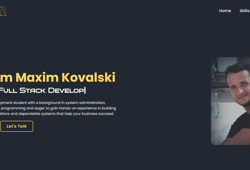 <!-- wp:paragraph -->
<p>פרויקט גמר בקורס בניית אתרים</p>
<!-- /wp:paragraph -->

<!-- wp:paragraph -->
<p><a href="https://maxim-kovalski.com/">https://maxim-kovalski.com/</a></p>
<!-- /wp:paragraph -->