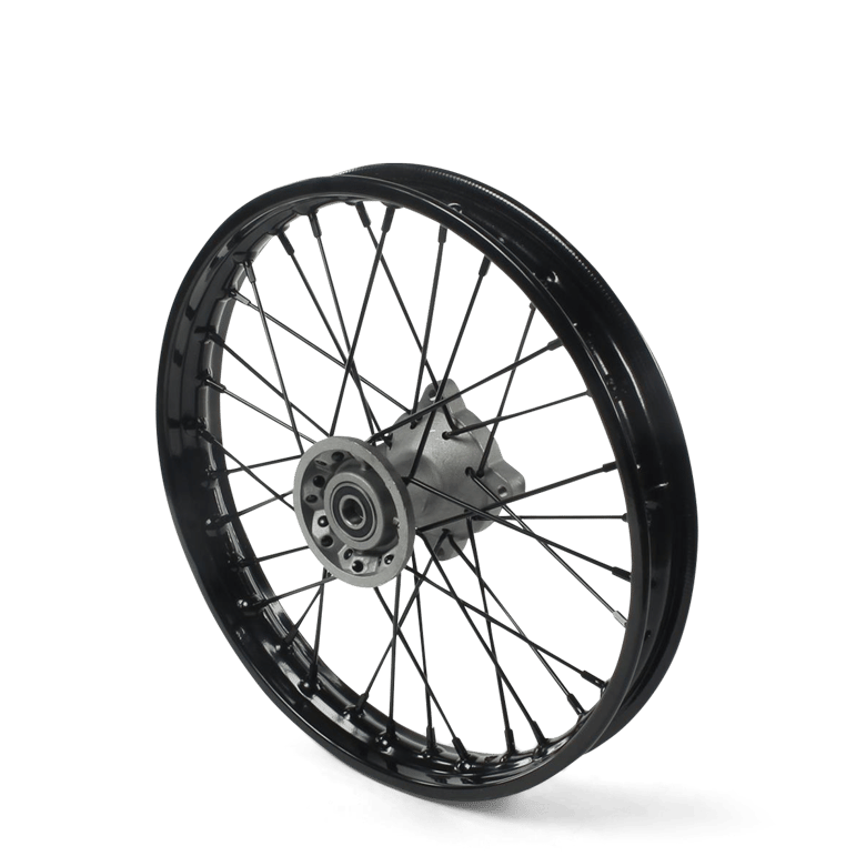 Roue Avant Complète 14 Pouces Pour Dirt Bike - Pneu, Jante Acier, Axe 15mm