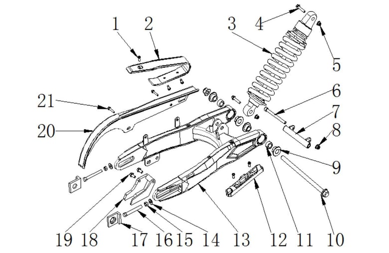 Bras oscillant