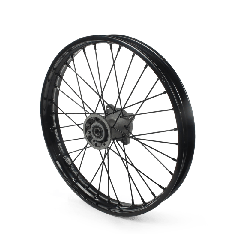 Roue 17 avant axe 15 mm renforcée disque dirt bike / pit bike