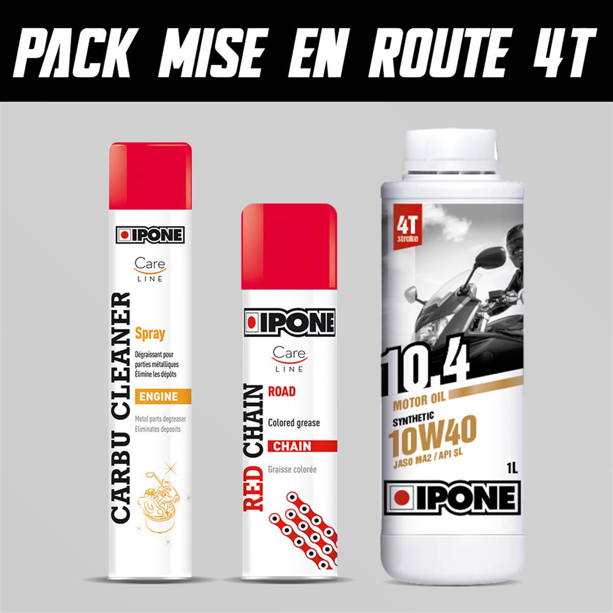 Kit Entretien pour casque Ipone - Huile et Lubrifiant