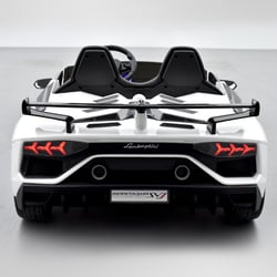 Pack Lamborghini SVJ 24V Blanc + 2ème chargeur + 2ème batterie + housse +  plaque