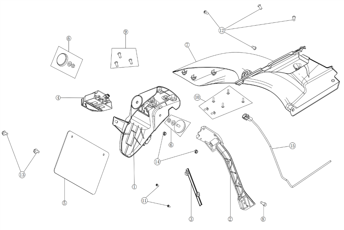 ECLAIRAGE DE PLAQUE D'IMMATRICULATION