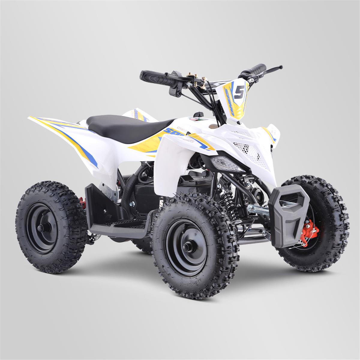Pocket quad enfant electrique 800w apollo sano cobra 2022 jaune