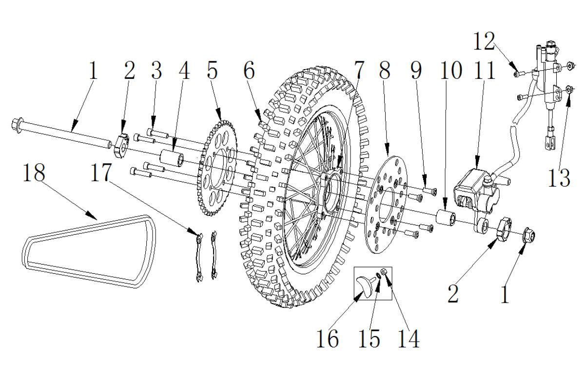 ROUE ARRIERE