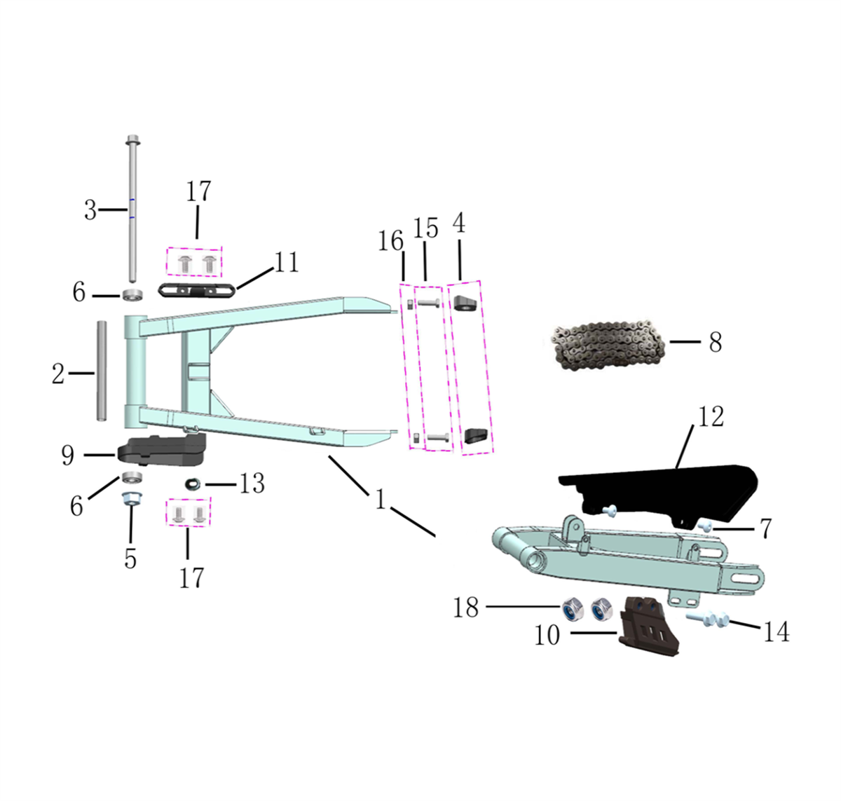 BRAS OSCILLANT