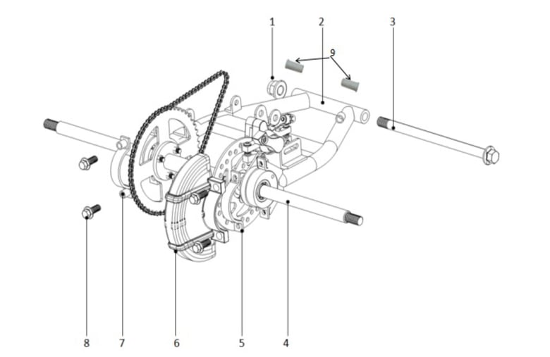 Bras oscillant