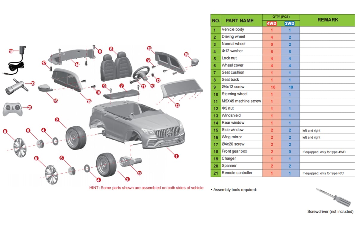 DIAGRAMME DE PIÈCES 