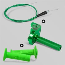 kit-poignee-aluminium-tirage-rapide-et-cable-de-gaz-full-vert