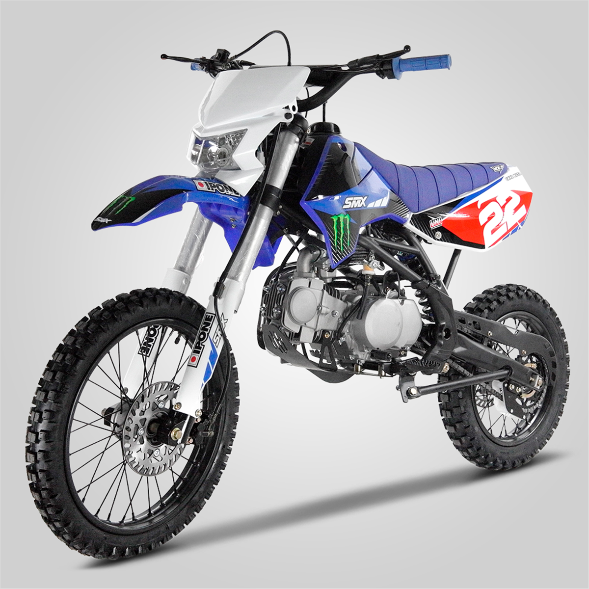 Dirt Bike SX FACTORY 125cc 14/17 Monster bleu | Smallmx - Dirt bike, Pit  bike, Quads, Minimoto