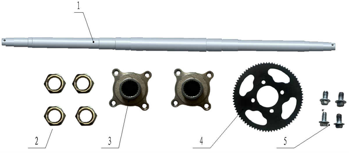 ARBRE DE ROUE ARRIÈRE