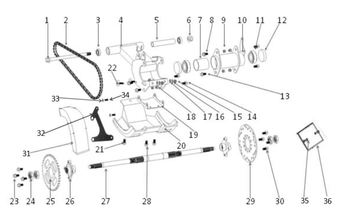 Bras oscillant