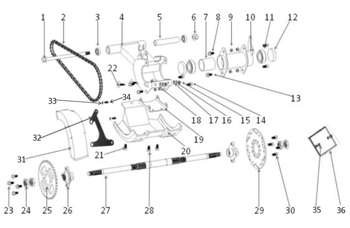 BRAS OSCILLANT