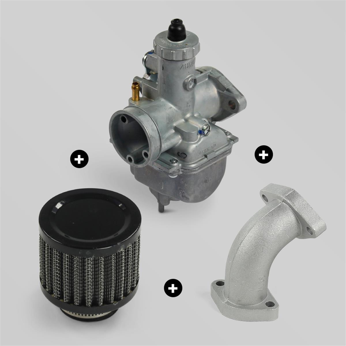 Pack complet carburateur Mikuni 26mm + filtre à air Cornet racing 38mm |  Smallmx - Dirt bike, Pit bike, Quads, Minimoto