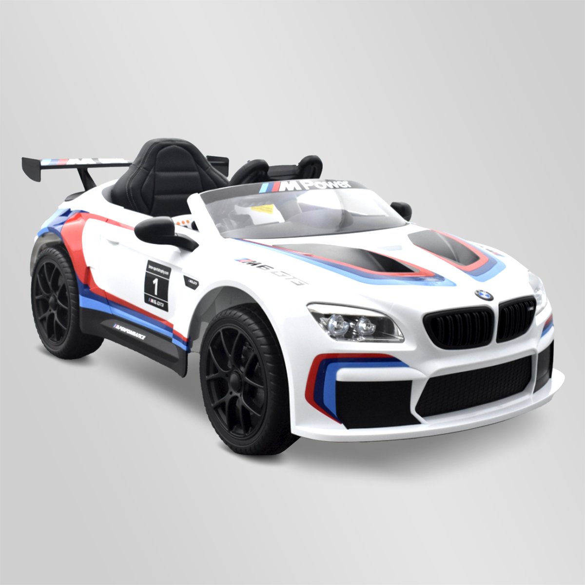 Voiture électrique Enfant BMW M4 Sous Licence – 12V, Télécommande Parentale, Vitesse 3 Km/h, LED Et Musique – 3-8 Ans