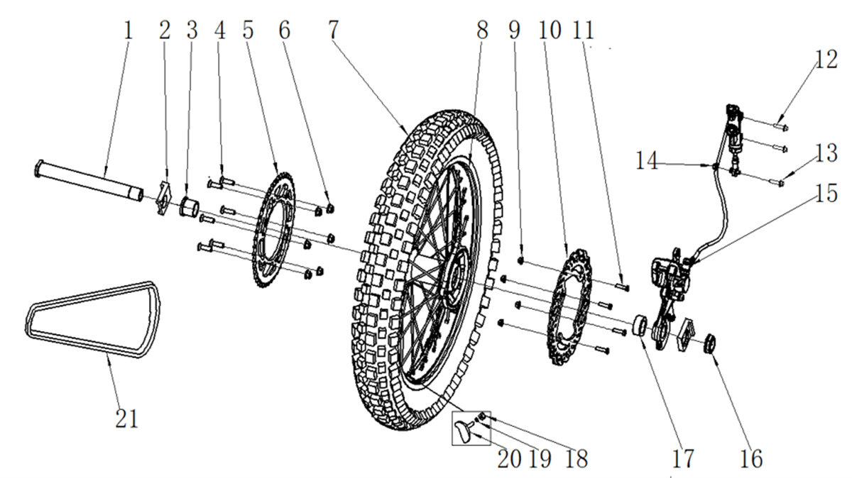 ROUE ARRIERE