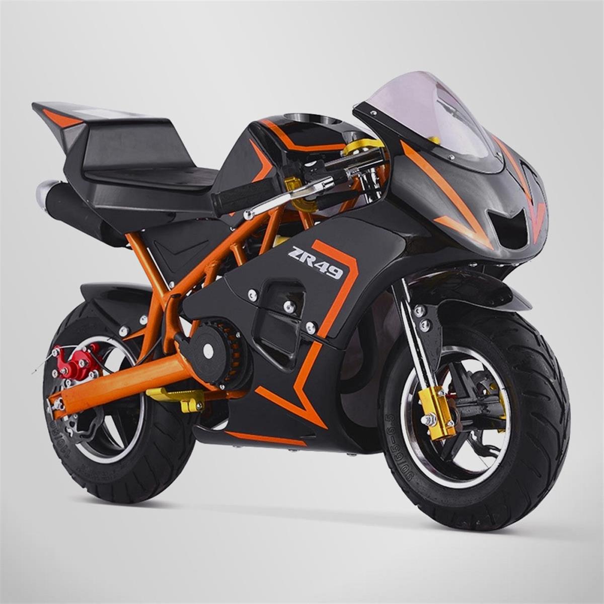 Pocket course zr 49cc - orange | Smallmx - Dirt bike, Pit bike, Quads,  Minimoto