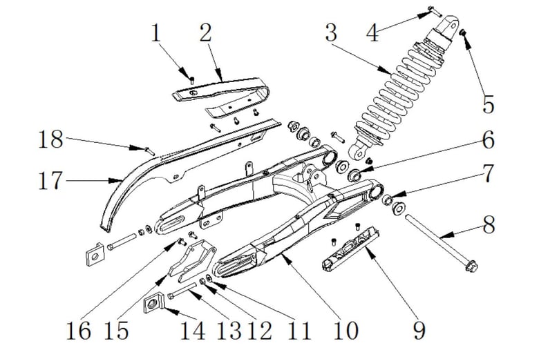 Bras oscillant