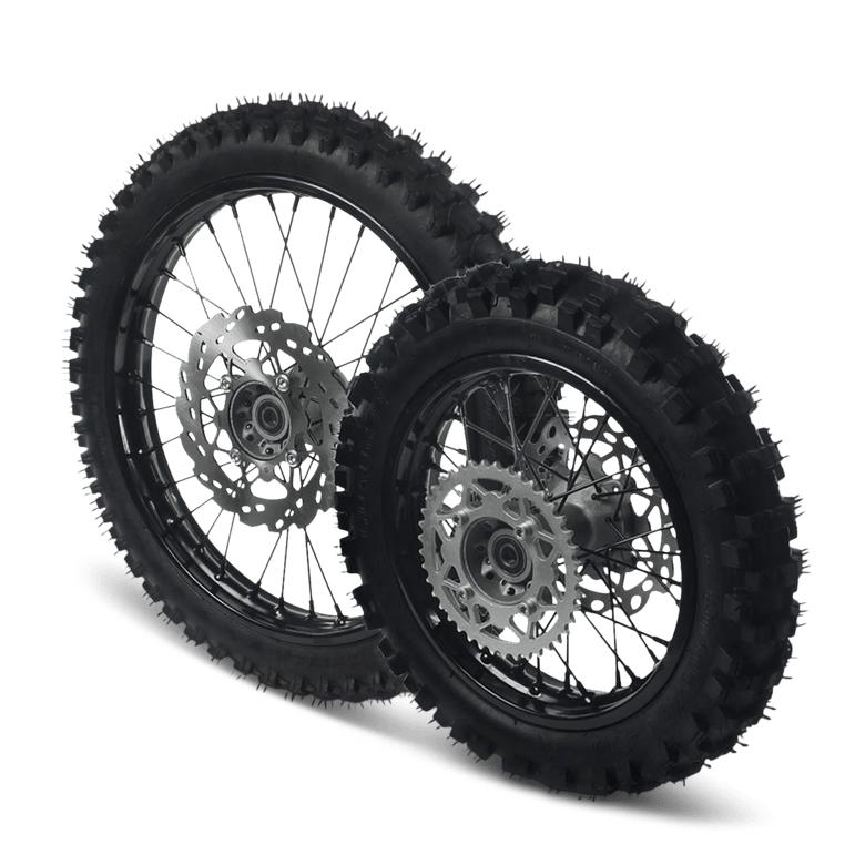 Roue Complète (jante + Pneu) Pour Dirt Bike SSR, Apollo 110cc 125cc
