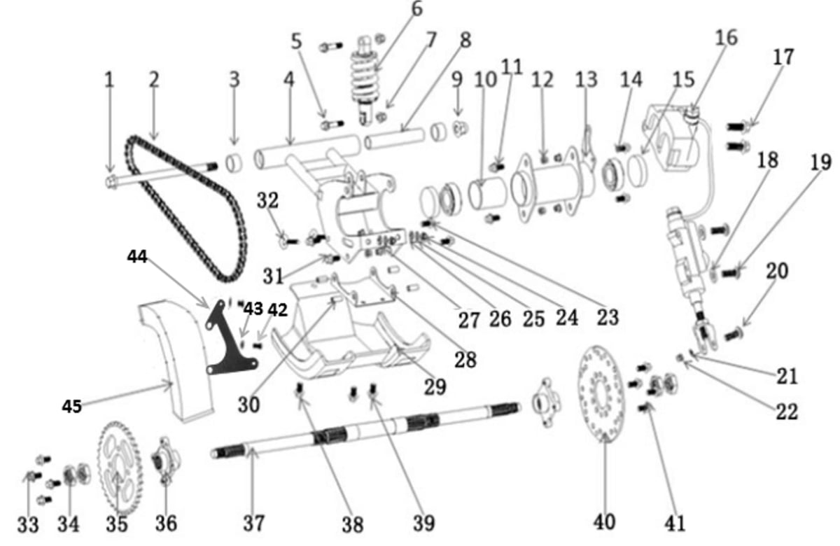 Bras oscillant