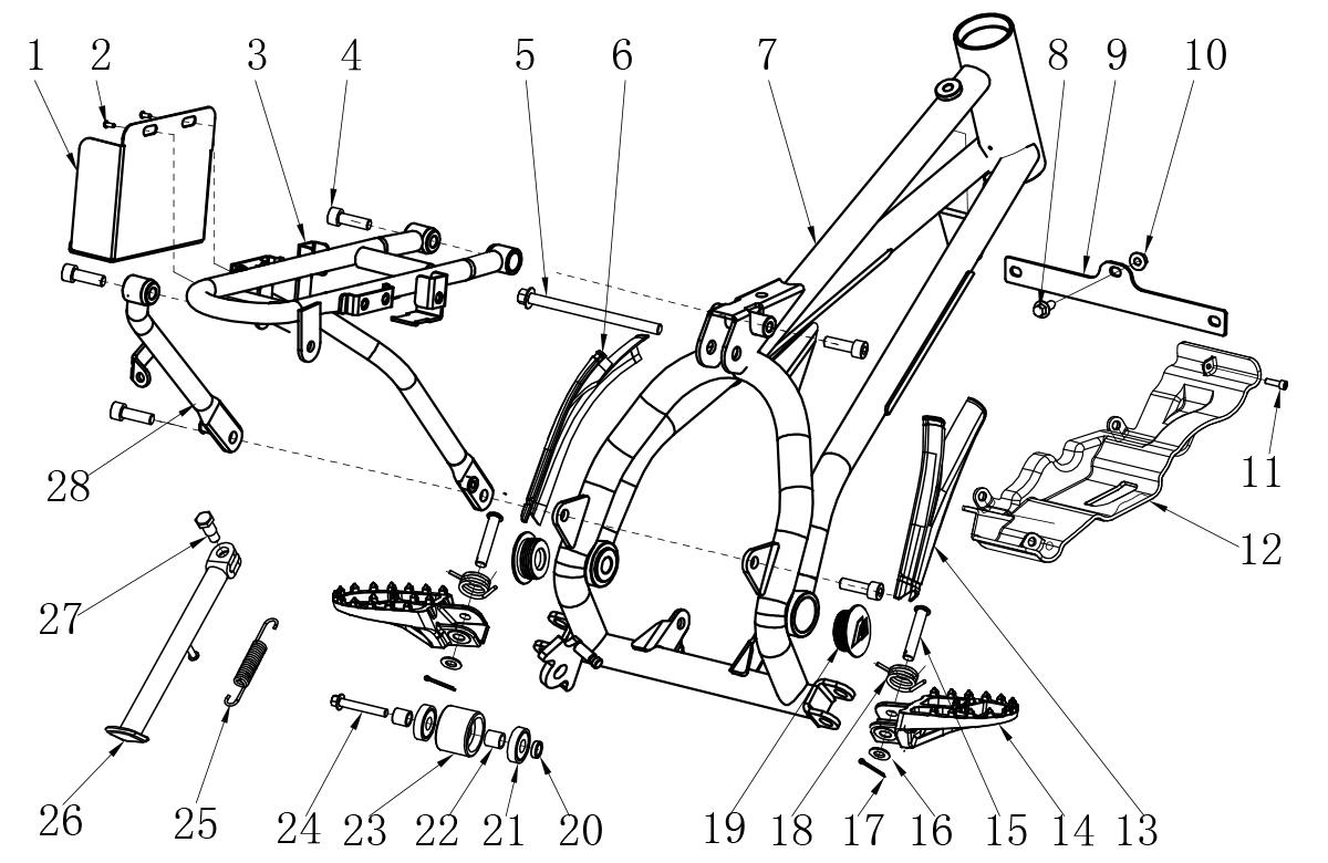 Chaîne 420-82 pour Dirt bike, Pit bike RXF Mini