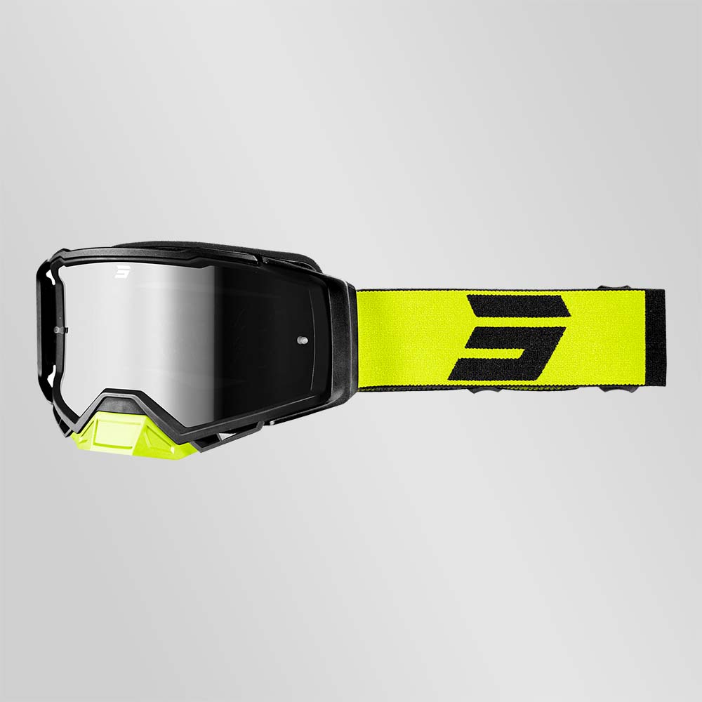 Lunettes moto-cross RC écran transparent, blanche, bleu, jaune, noir, rouge  ou verte