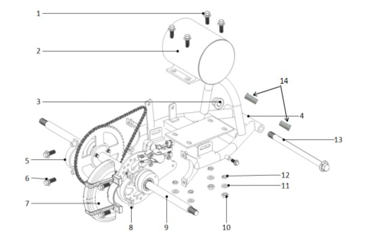 MOTEUR / BRAS OSCILLANT