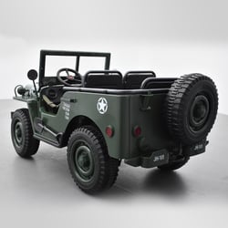 Voiture enfant électrique Jeep Willys 1 place Vert - APOLLO -  Loisir-Plein-Air