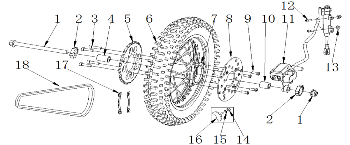 ROUE ARRIERE