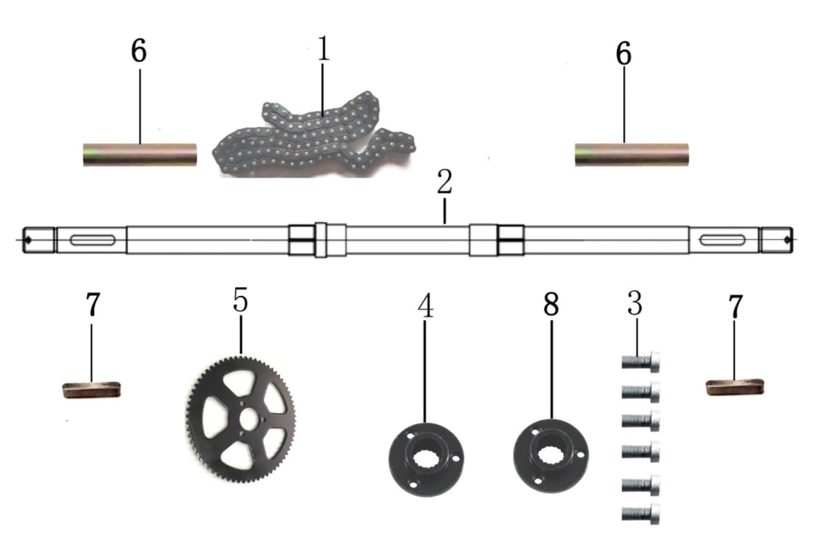 ARBRE DE ROUE ARRIÈRE