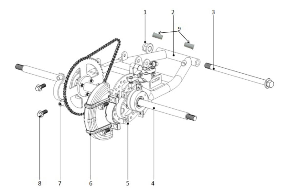 Bras oscillant