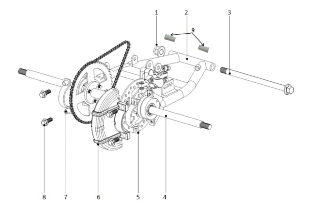 Bras oscillant