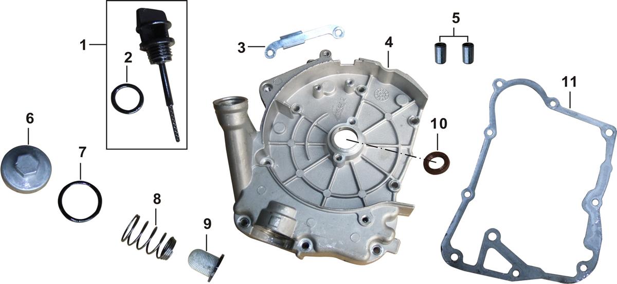 CARTER MOTEUR DROIT