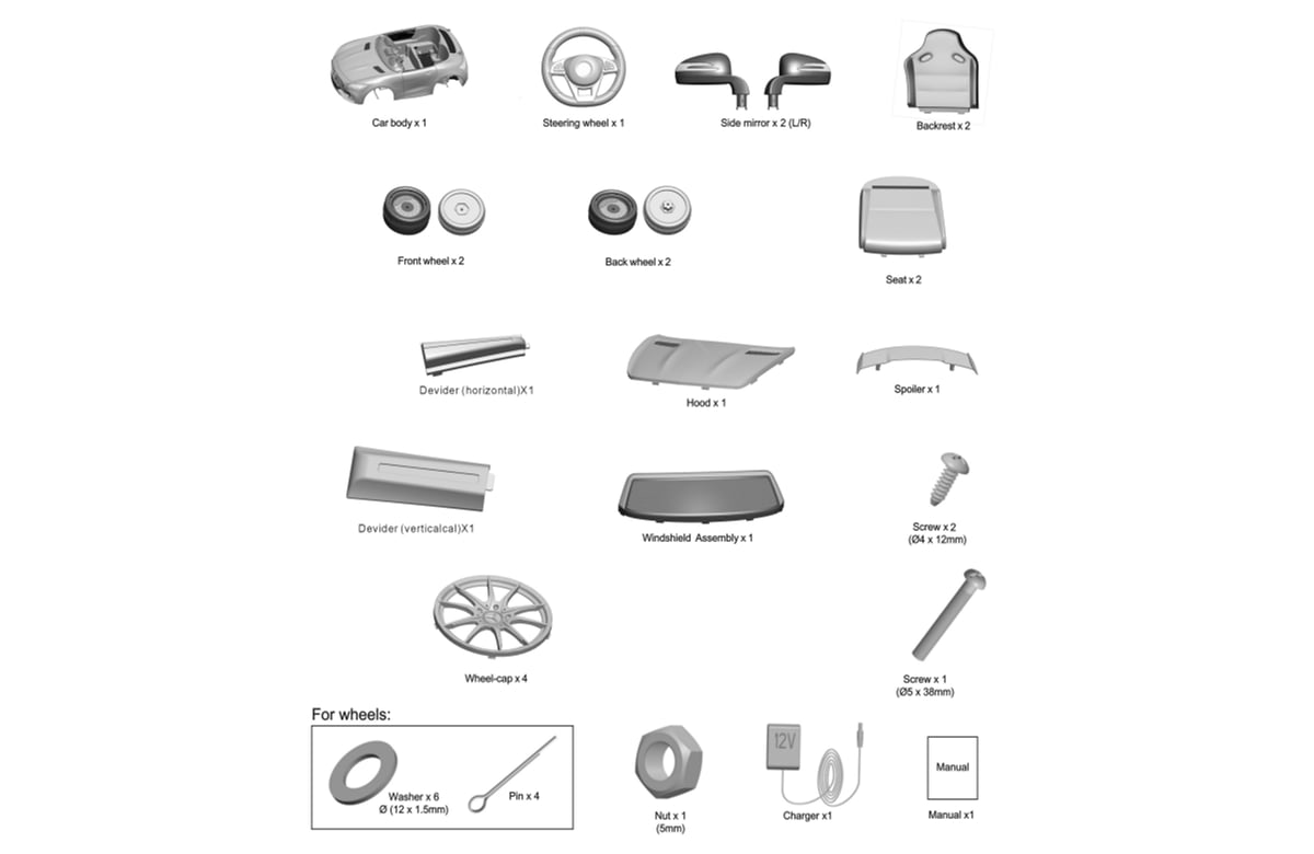 Diagramme de pièces