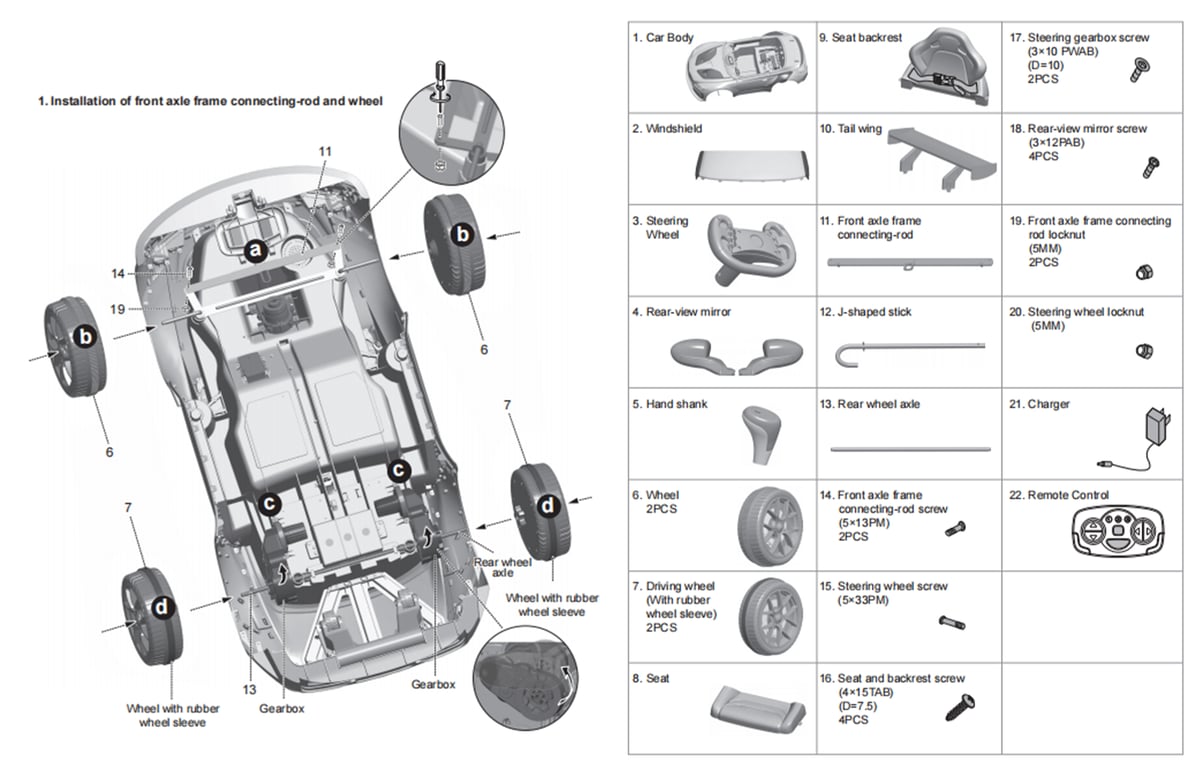 DIAGRAMME DE PIÈCES