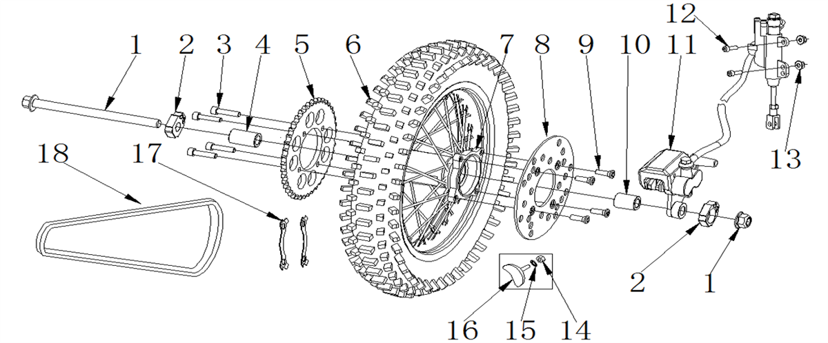 ROUE ARRIERE