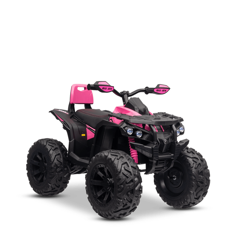 LALAHO – Quad électrique 12V Enfant – 2 Moteurs 35W – LED, Musique – Suspensions 4 Roues – Dès 3-8 Ans – Rose