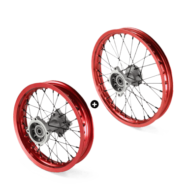 Roues complète piste 1/8eme hexagonal de 17mm (x2