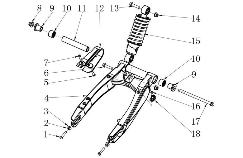 Bras oscillant