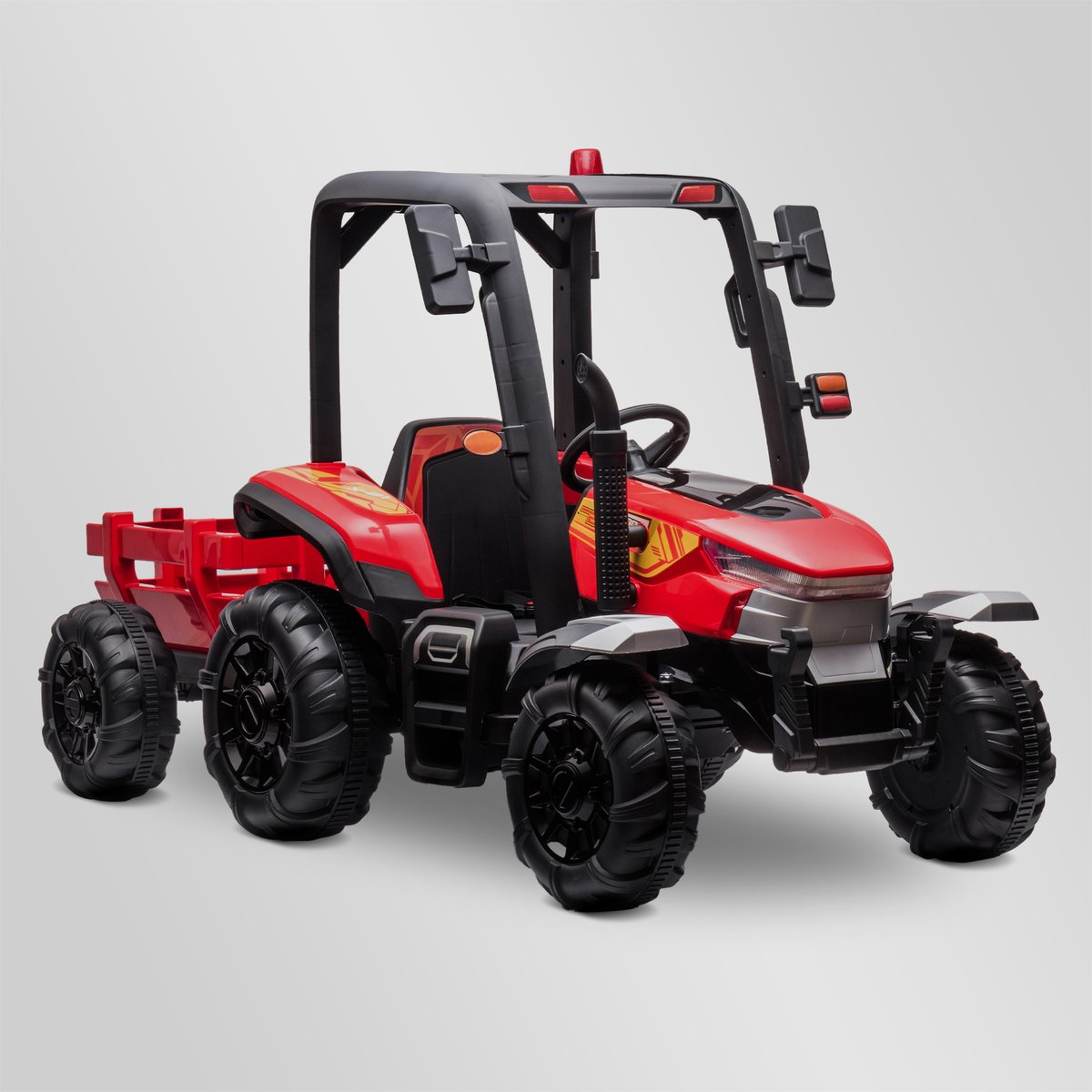 Tracteur enfant 110cc avec remorque - rouge - LeMiniRider