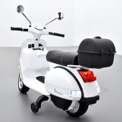 Scooter Piaggio Vespa PX150 Blanc électrique pour enfant 12 volts