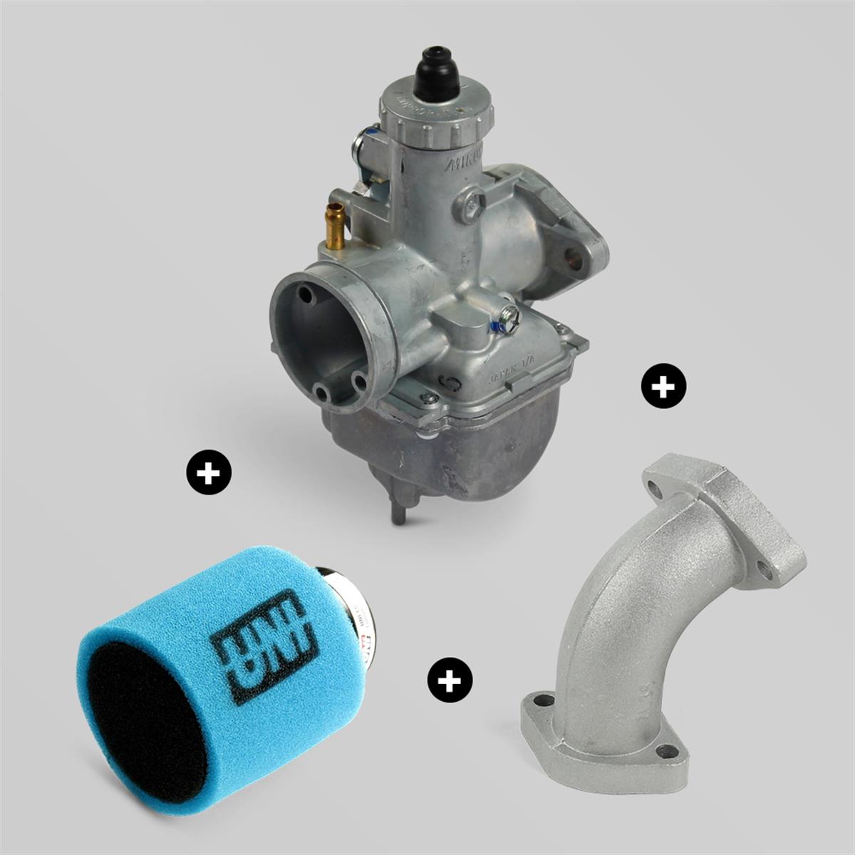 pack-pipe-carburateur-mikuni-vm24-filtre-a-air-uni-46mm-noir-bleu