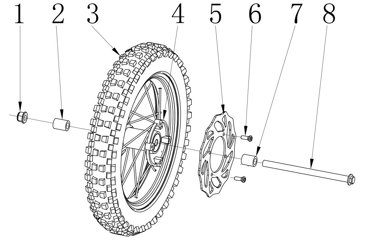 Roue avant