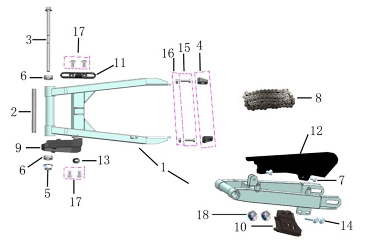 BRAS OSCILLANT
