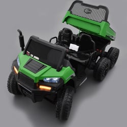tracteur-electrique-enfant-6x6-avec-benne-basculante-vert
