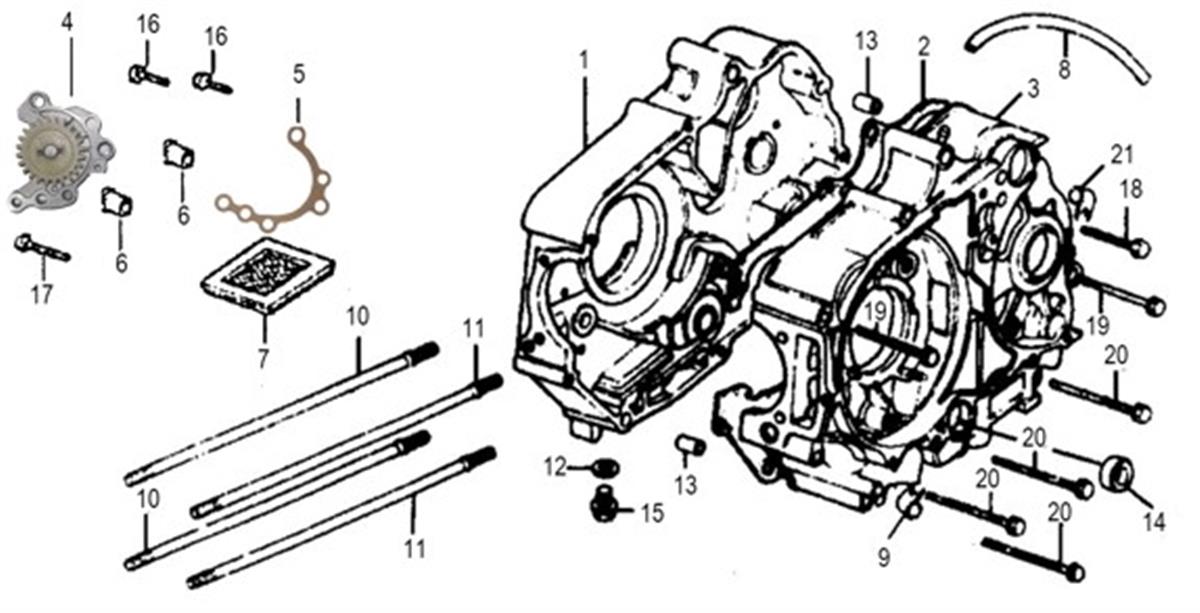CARTER MOTEUR CENTRAL