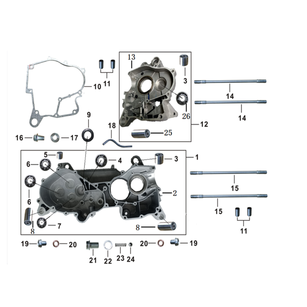 CARTER MOTEUR CENTRAL